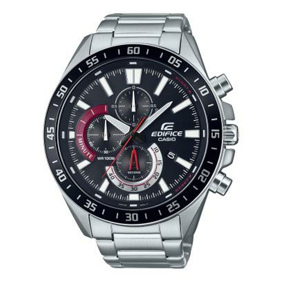 Horloge Heren Casio EFV620D1A4VUE Zwart Zilverkleurig - Klokken, Heren - Casio