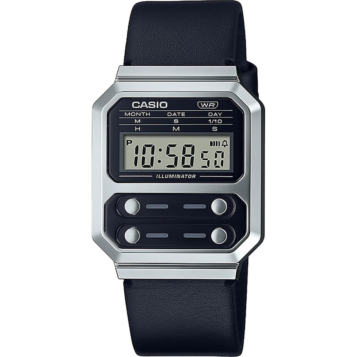 Horloge Uniseks Casio F100 TRIBUTE - STEEL / BLACK ***SPECIAL PRICE*** Zwart (Ø 40 mm) - Klokken, Unisex voor volwassenen - Casio