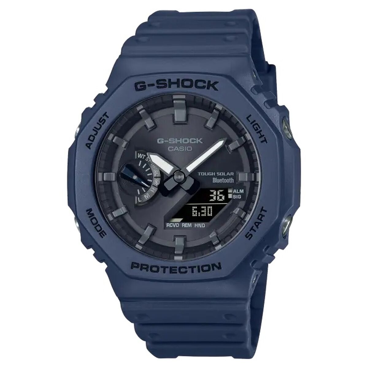 Horloge Heren Casio NEW OAK - BLUETOOTH + TOUGH SOLAR Zwart (Ø 44,5 mm) (Ø 45,5 mm)