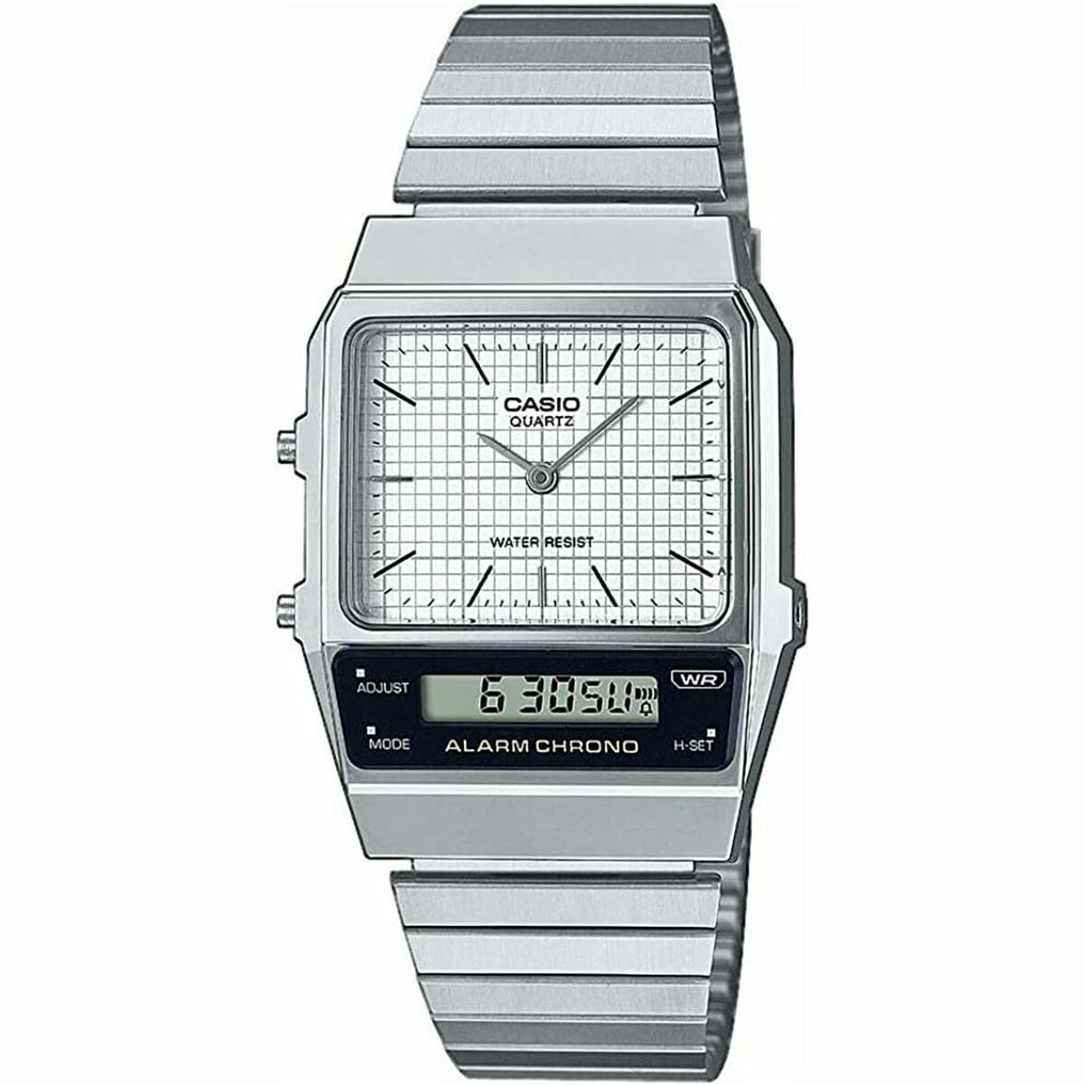 Horloge Uniseks Casio VINTAGE EDGY COLLECTION Zilverkleurig (Ø 40 mm) (Ø 32 mm) - Klokken, Unisex voor volwassenen - Casio
