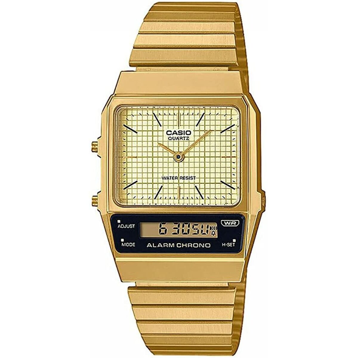 Horloge Uniseks Casio EDGY COLLECTION RETRO DIAL - GOLD (Ø 40 mm) - Klokken, Unisex voor volwassenen - Casio