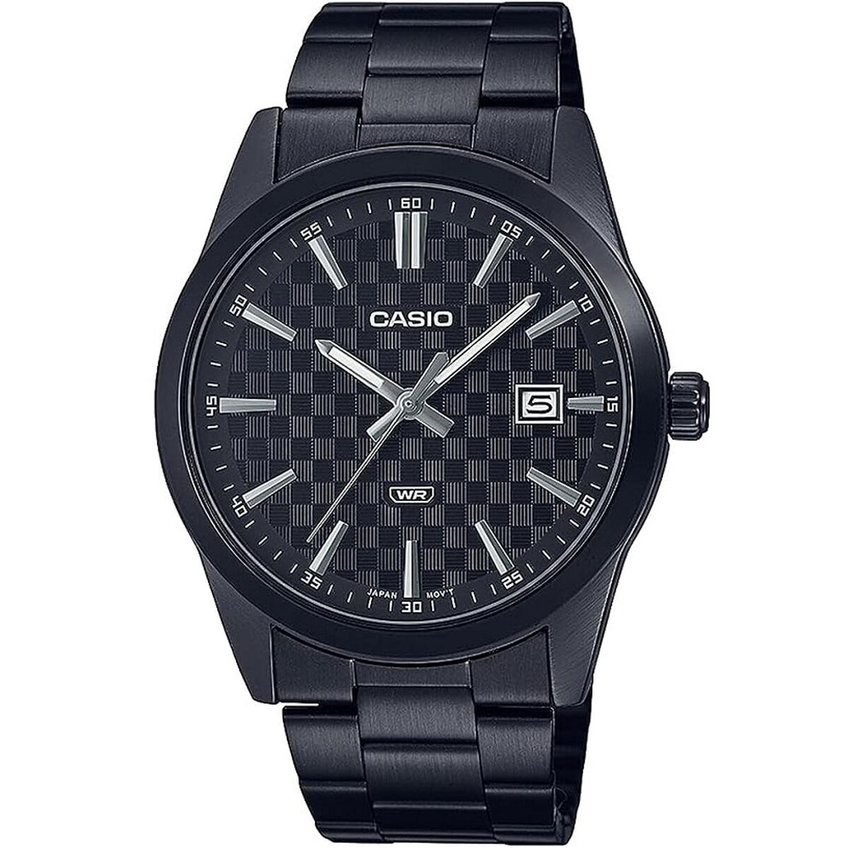 Horloge Heren Casio DATE CARBON LOOK DIAL BLACK SERIE- BLACK Zwart (Ø 41 mm)