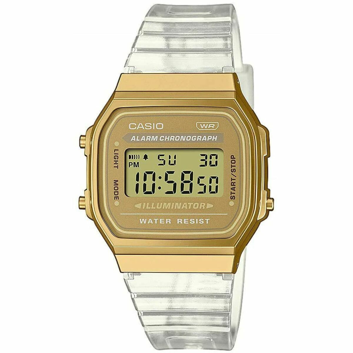 Horloge Uniseks Casio A168XESG - 9AEF - Klokken, Unisex voor volwassenen - Casio