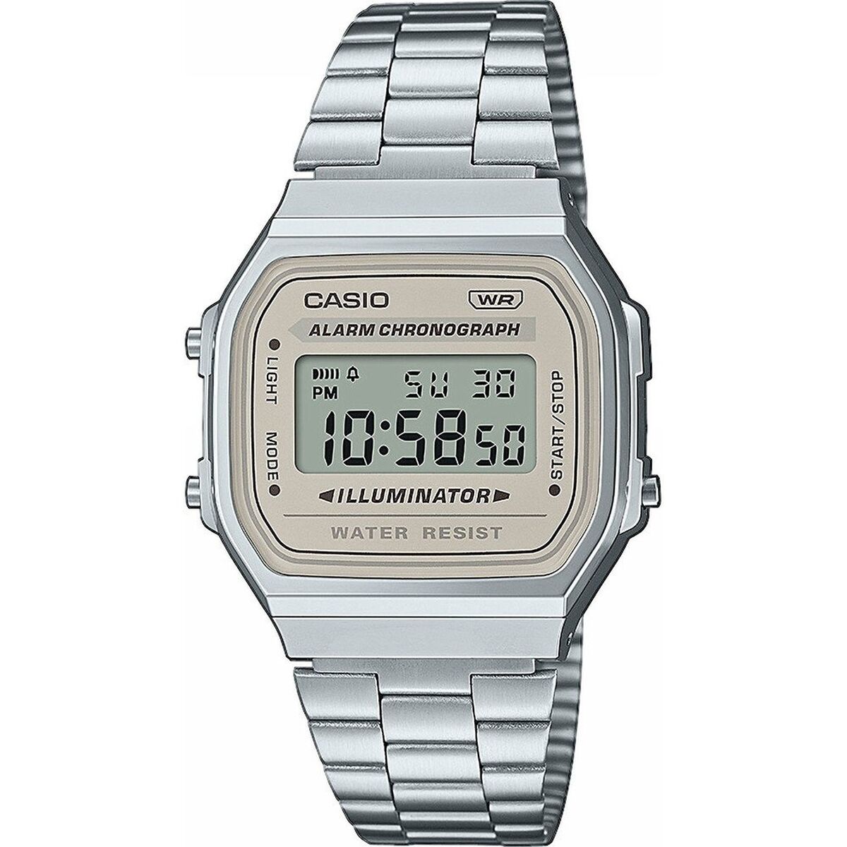 Horloge Uniseks Casio VINTAGE ICONIC Beige Zilverkleurig (Ø 36 mm) (Ø 39 mm) - Klokken, Unisex voor volwassenen - Casio