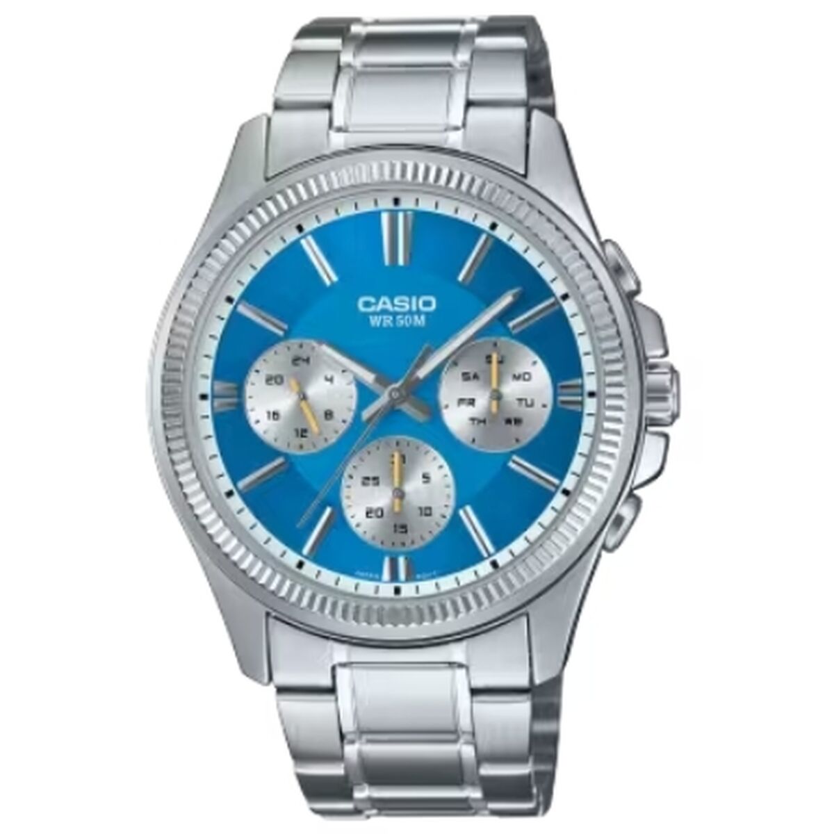 Horloge Heren Casio DAY DATE MULTIFUNCTION - LIGHT BLUE - Klokken, Heren - Casio