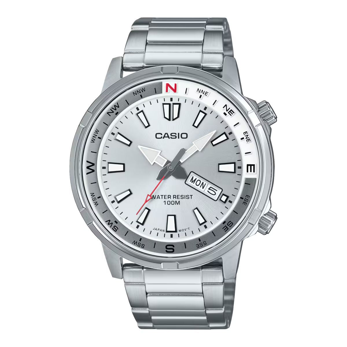 Horloge Heren Casio MTD - 130D - 7AVDF Zilverkleurig (Ø 44 mm) - Klokken, Heren - Casio