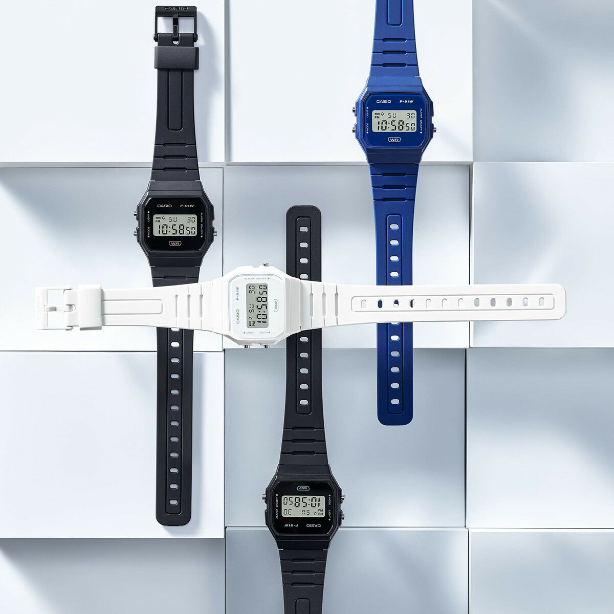 Horloge Heren Casio F - 91WB - 2A1EF (Ø 35 mm) - Klokken, Heren - Casio