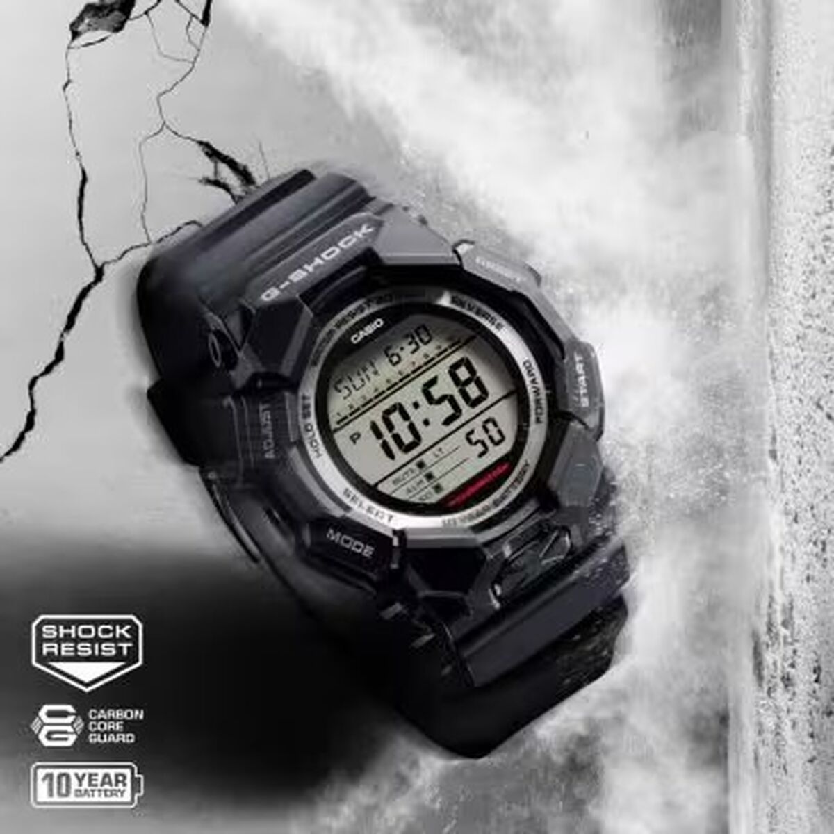 Horloge Heren Casio G-Shock GRAND DIGIT Zwart (Ø 52 mm)