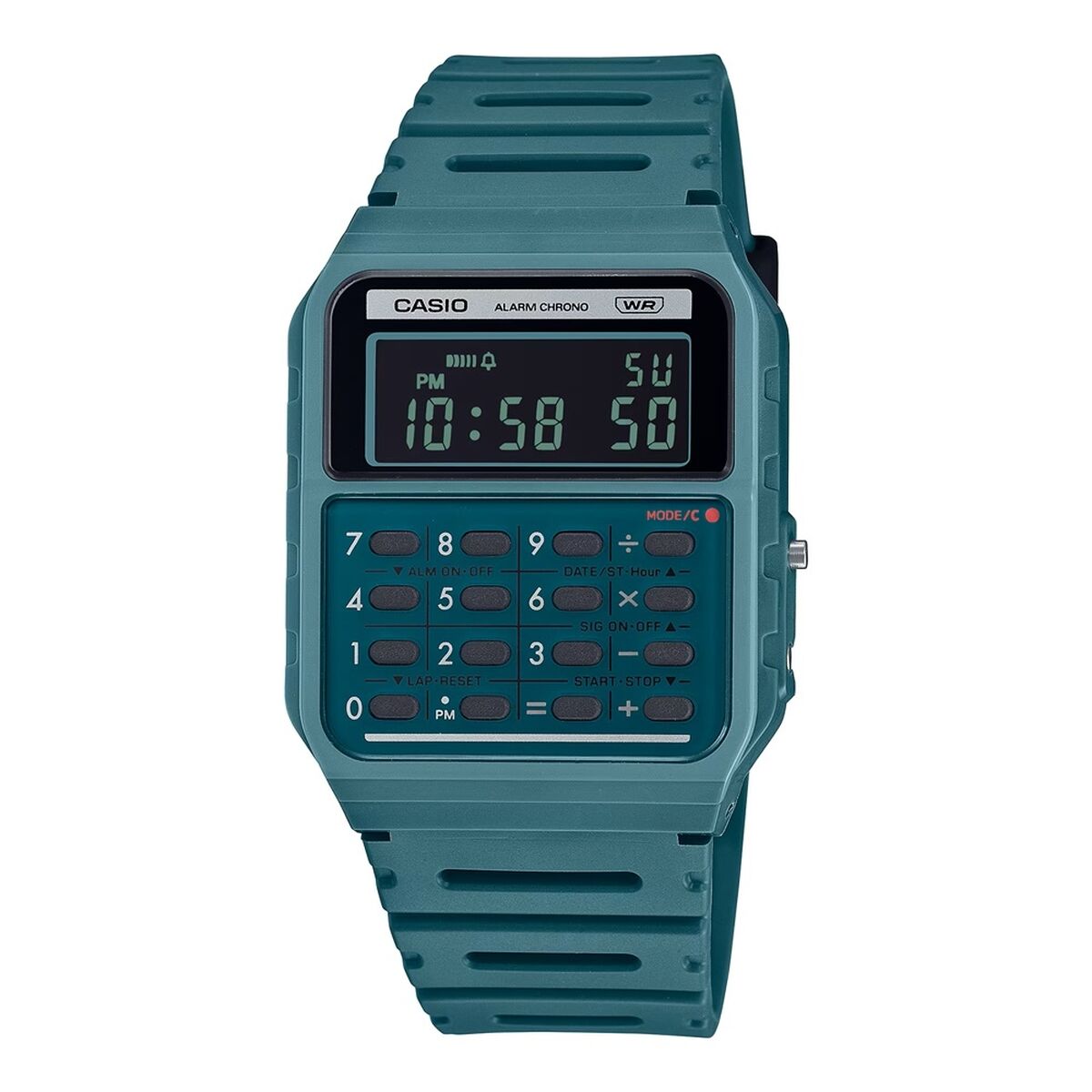 Horloge Heren Casio CALCULATOR EDGY COLLECTION - FOREST GREEN