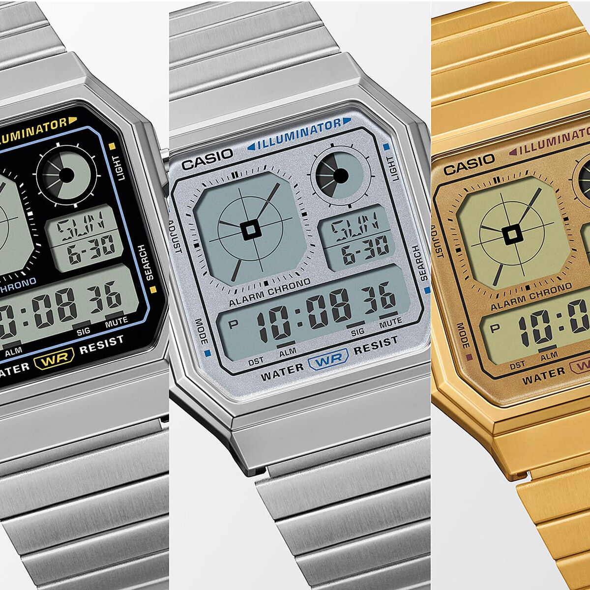 Horloge Heren Casio A130WE - 7AEF - Klokken, Heren - Casio