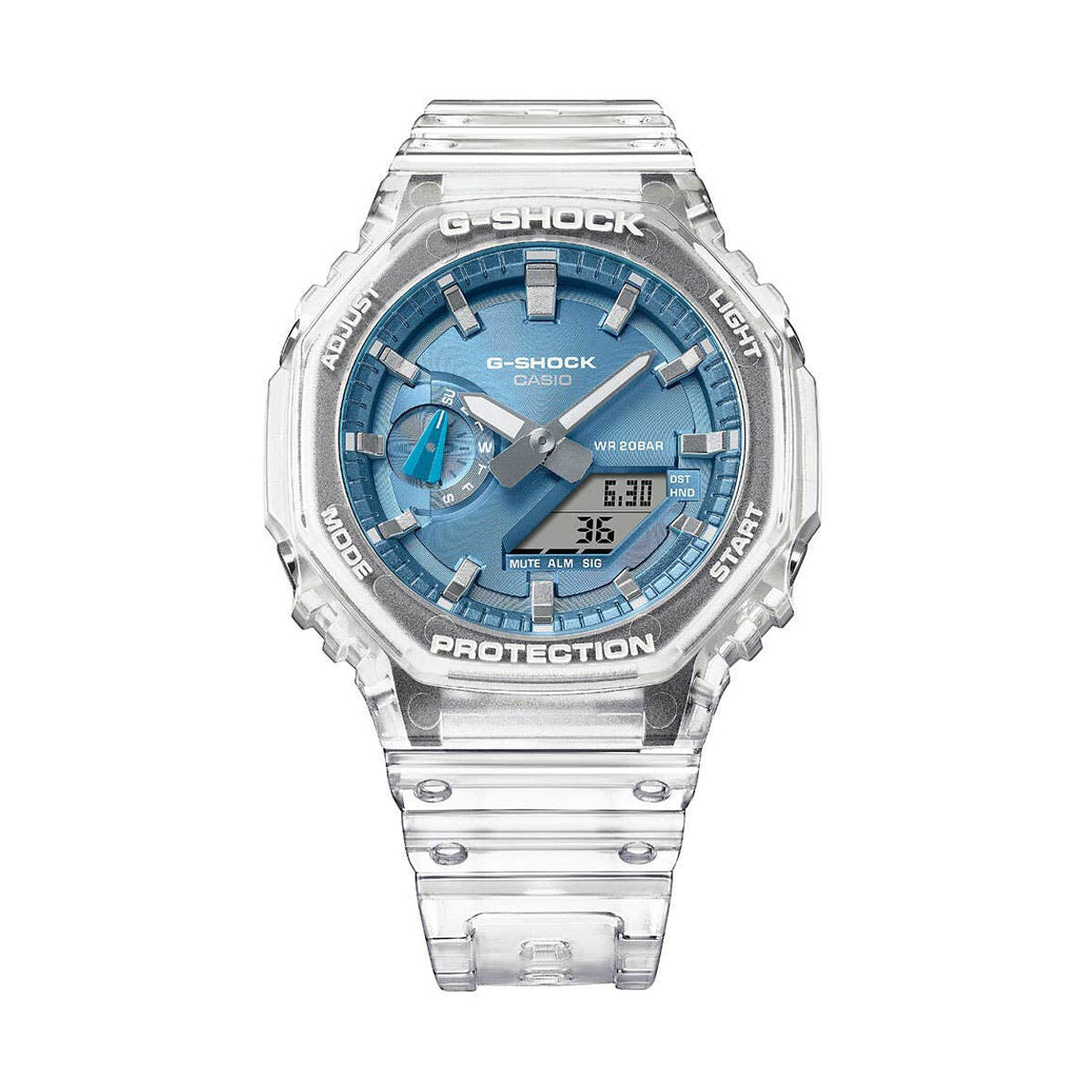 Horloge Heren Casio G-Shock BRIGHT METALLIC - LIGHT BLUE (Ø 44,5 mm)