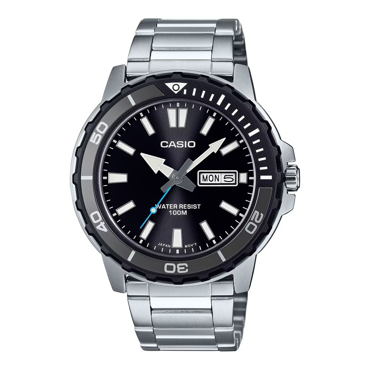 Horloge Heren Casio DIVER 100M - BLACK (Ø 44,5 mm)