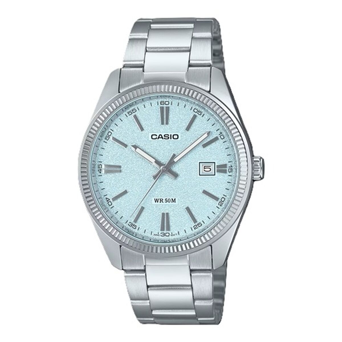 Horloge Heren Casio DATE - LIGHT BLUE, MATTE DIAL (Ø 38,5 mm)