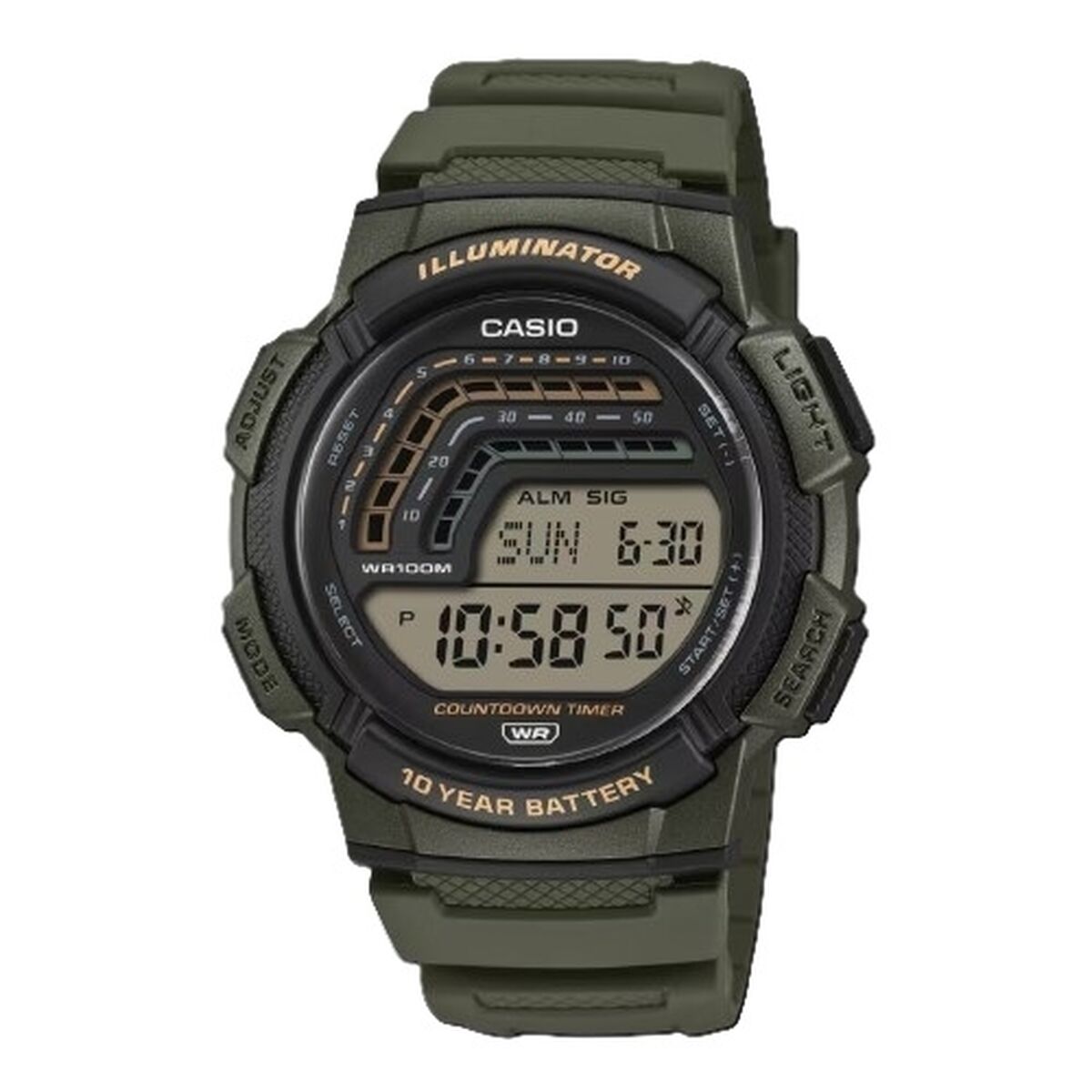 Horloge Heren Casio WS - 1800 - 3AVEF - Klokken, Heren - Casio