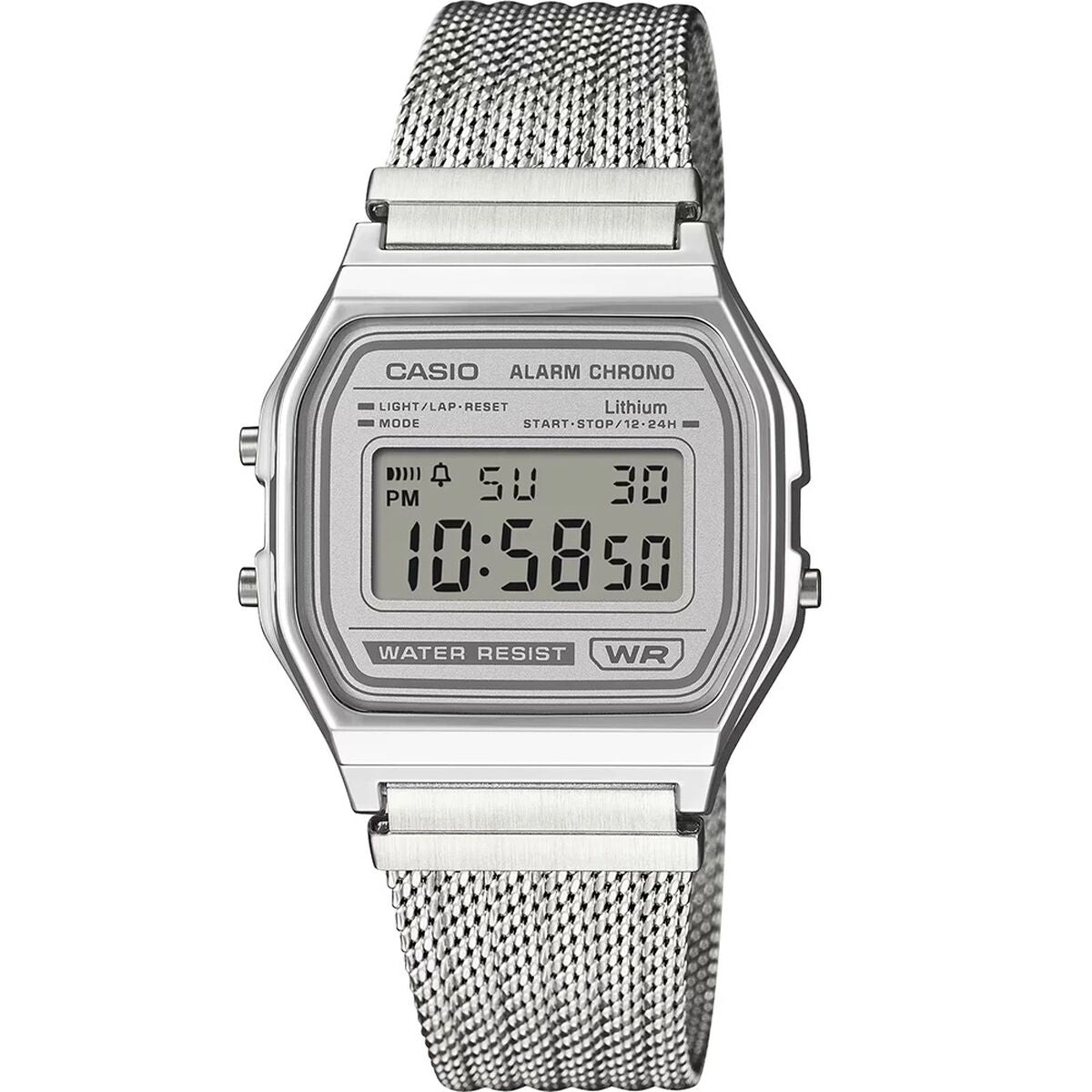Horloge Uniseks Casio A158WEM - 7EF (Ø 33 mm) - Klokken, Unisex voor volwassenen - Casio