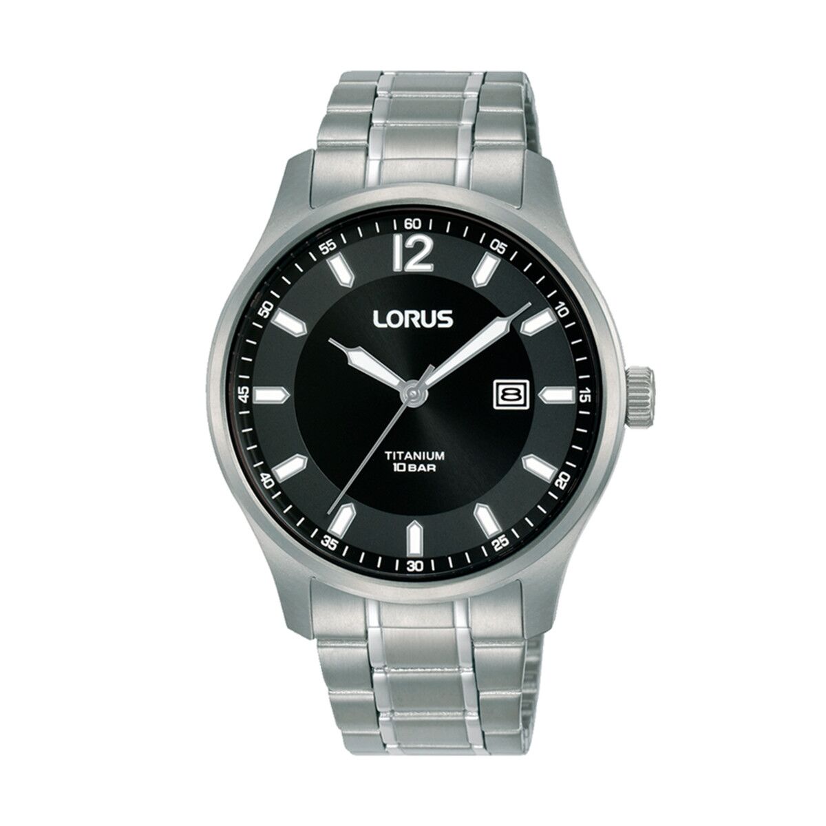 Horloge Heren Lorus RH995QX9 Zwart Zilverkleurig - Klokken, Heren - Lorus