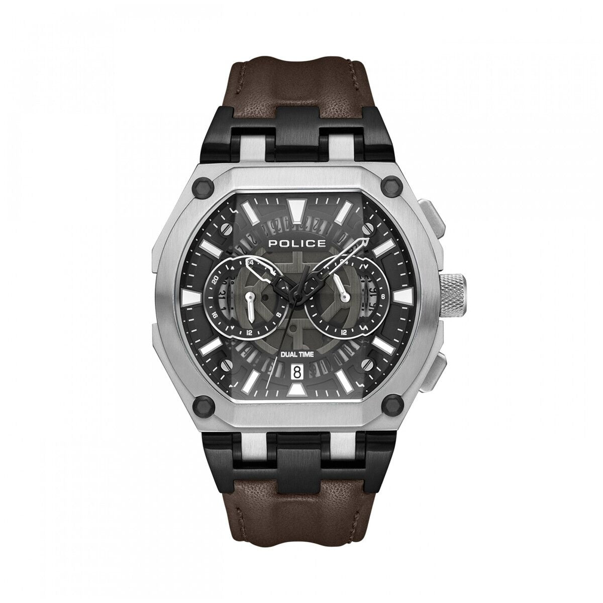 Horloge Heren Police PEWGF0054403 Bruin