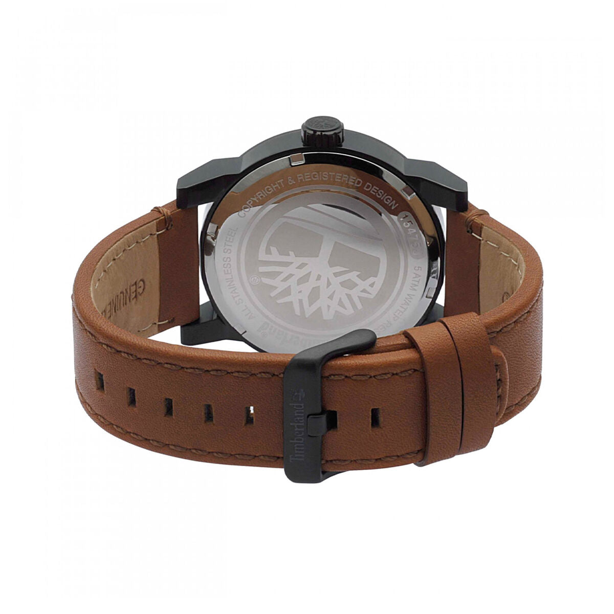 Timberland Duxbury TBL.15475JSB/02 Herenhorloge Zwart/Bruin Ø 46 mm - Klokken, Heren - Timberland