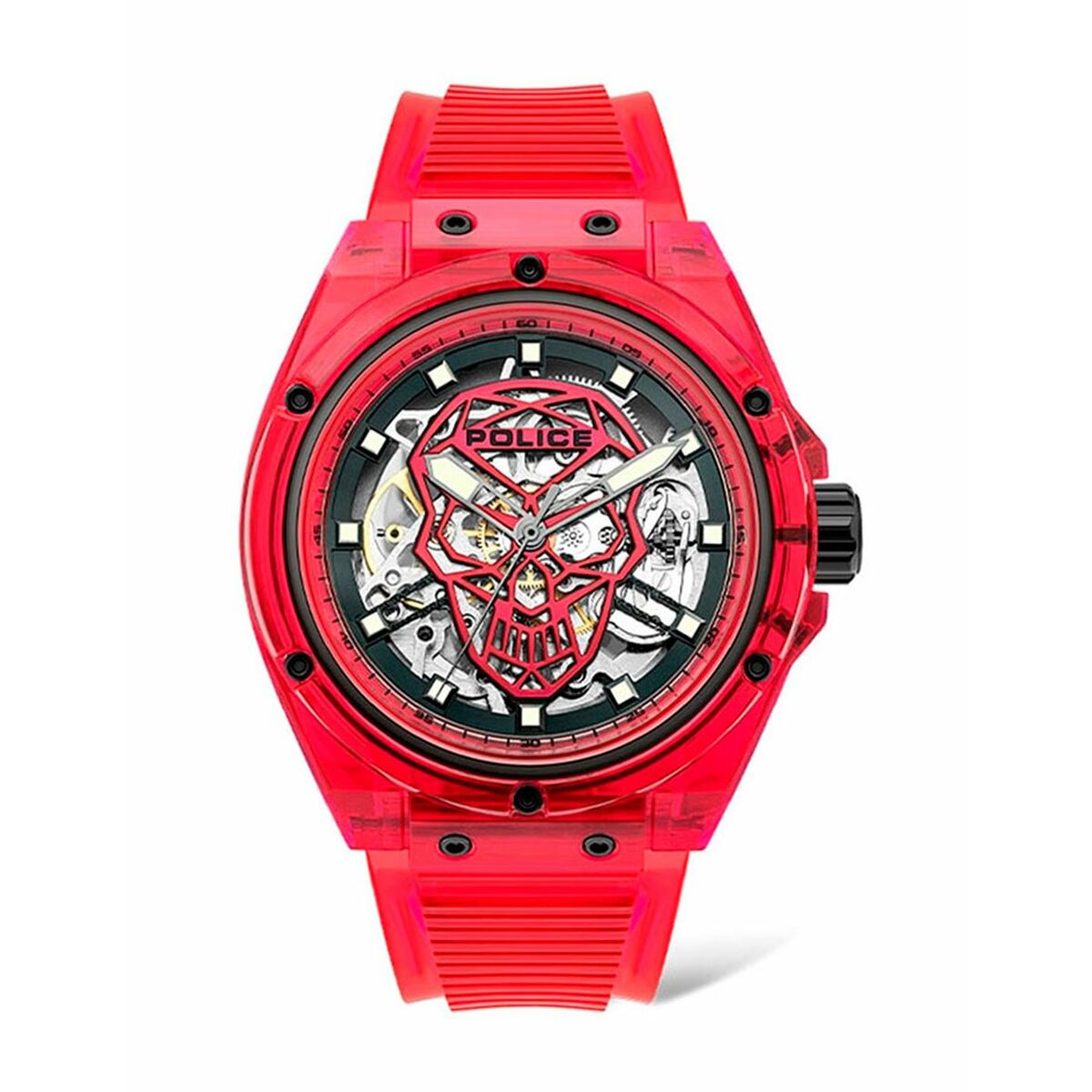 Horloge Heren Police PL15924JPR16P Rood (Ø 44 mm) - Klokken, Heren - Police