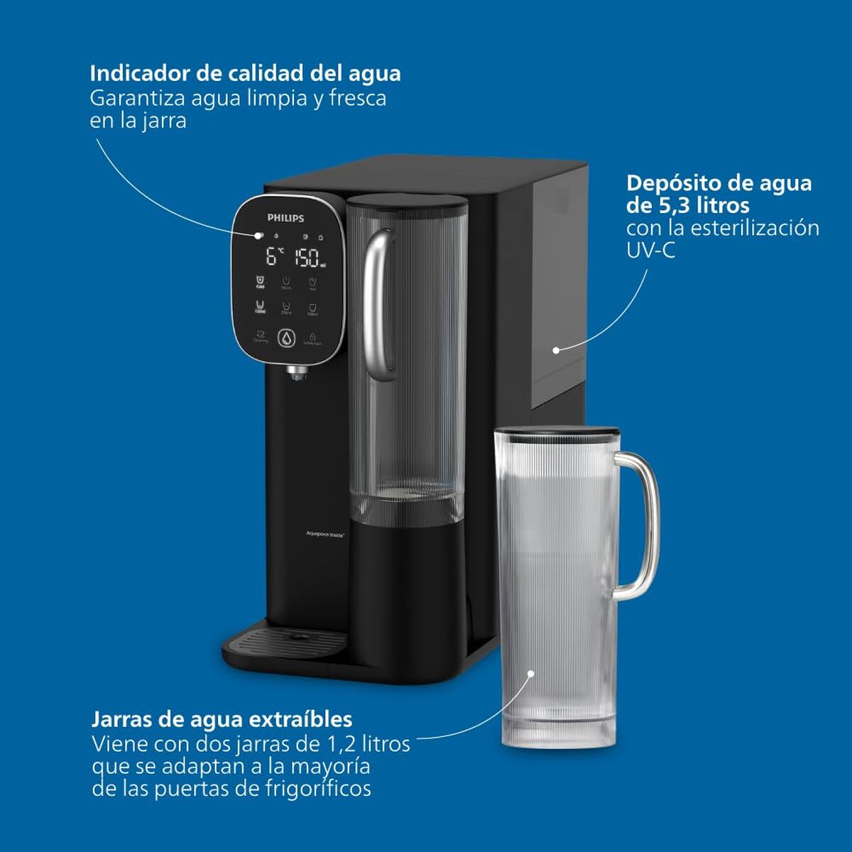 Verstuiverfles Philips Zwart Plastic - Schoonheid, Gebruiksvoorwerpen en accessoires - Philips