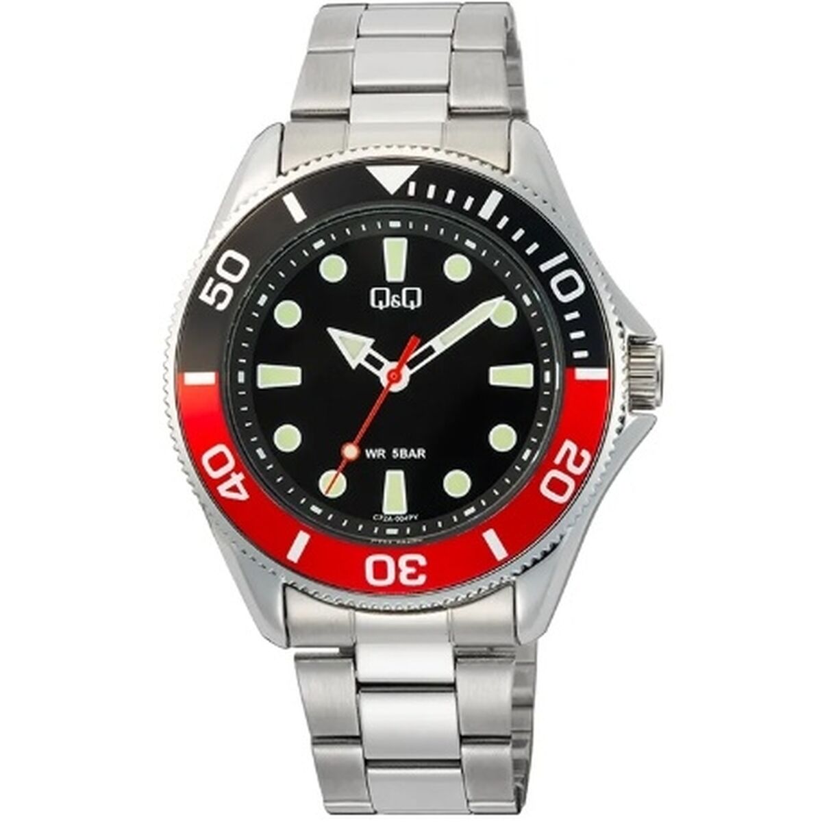 Horloge Heren Q&Q GENT DIVER BLACK & RED