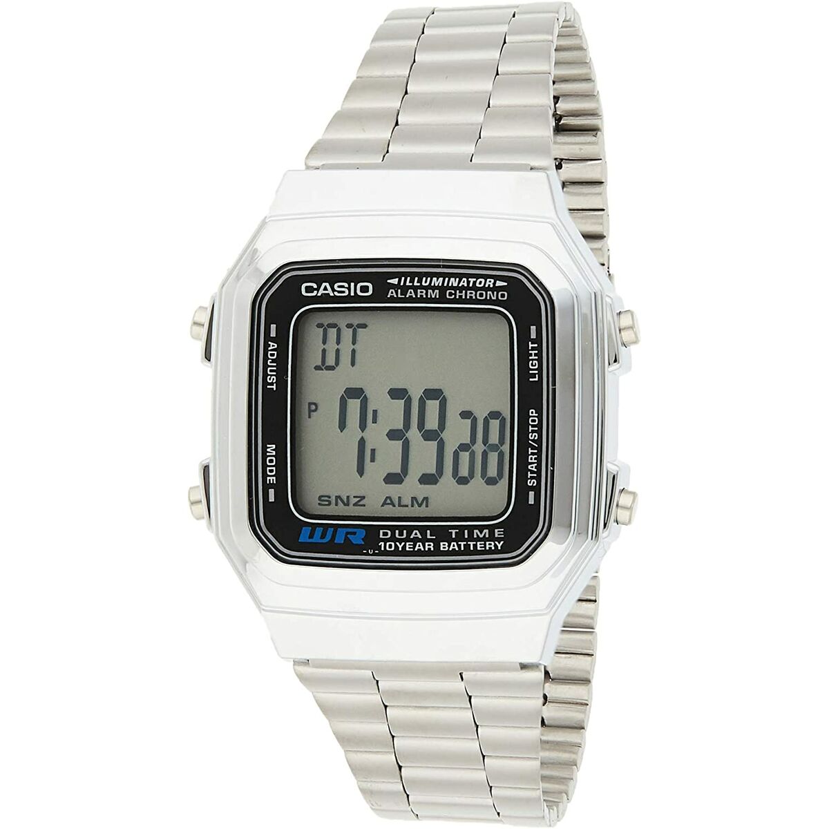 Horloge Uniseks Casio VINTAGE Zwart Zilverkleurig (Ø 32 mm) (Ø 34 mm) - Klokken, Unisex voor volwassenen - Casio