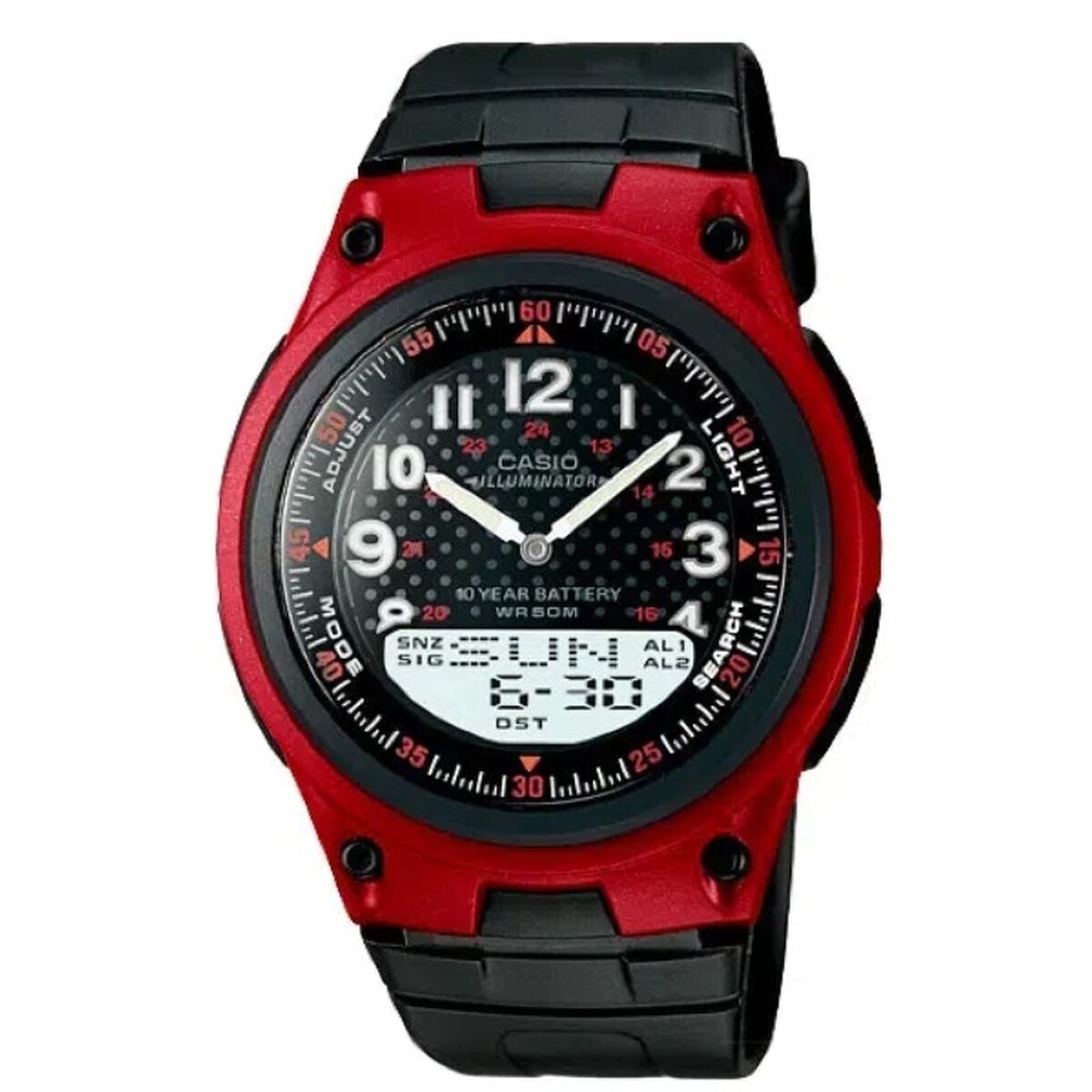 Horloge Heren Casio ILLUMINATOR TELEMEMO 30 Zwart (Ø 40 mm) - Klokken, Heren - Casio