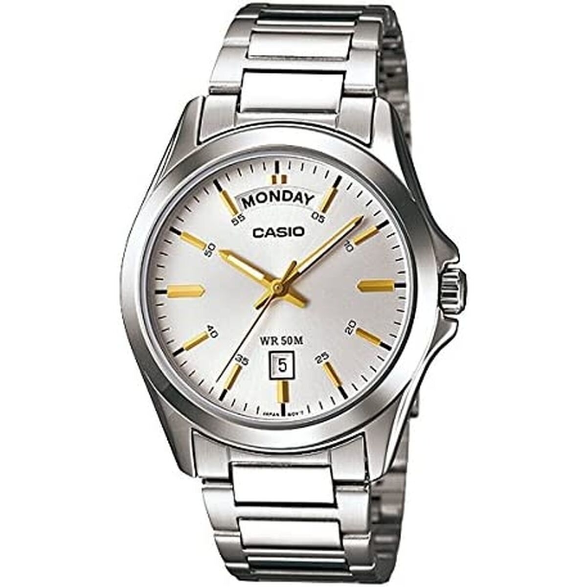 Horloge Heren Casio MTP - 1370D - 7A2VDF Zilverkleurig (Ø 40 mm) - Klokken, Heren - Casio