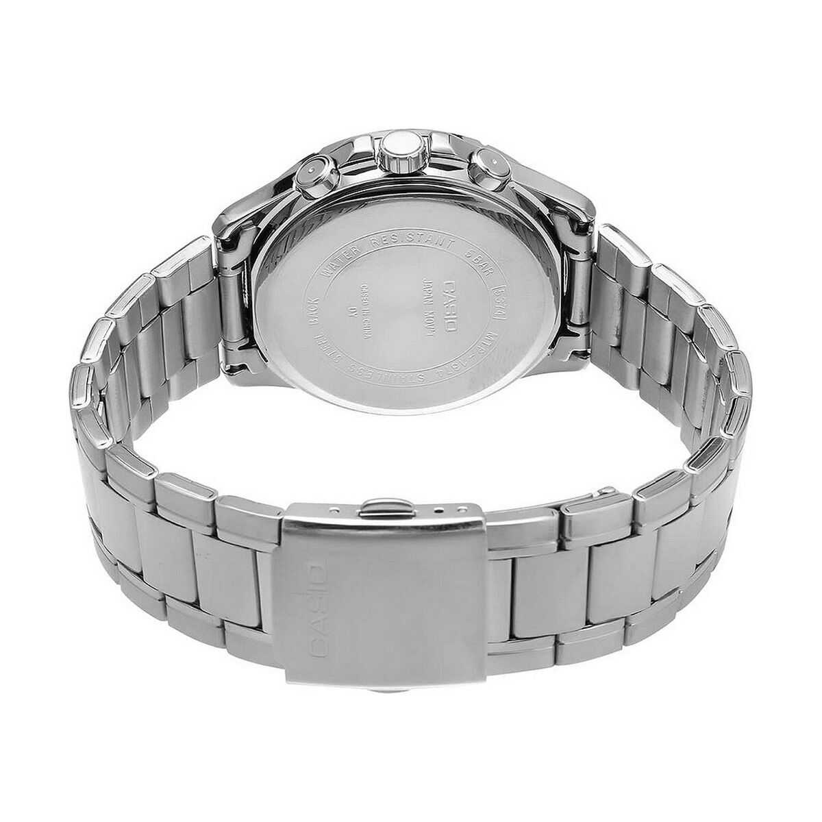 Horloge Heren Casio MTP1374D1AVDF Zwart Zilverkleurig (Ø 35 mm) (Ø 47 mm) - Klokken, Heren - Casio
