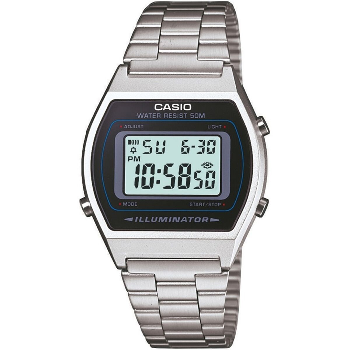 Horloge Uniseks Casio ILLUMINATOR - CLASSIC SILVER (Ø 35 mm)