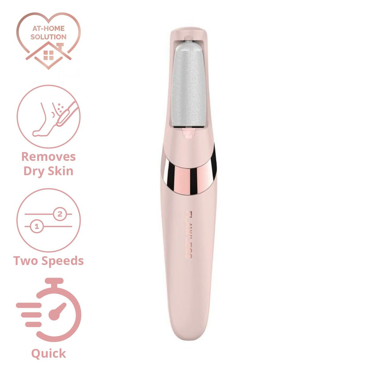 Electric Callus Remover FLAWLESS Pedi Roze - Schoonheid, Manicure en pedicure - FLAWLESS