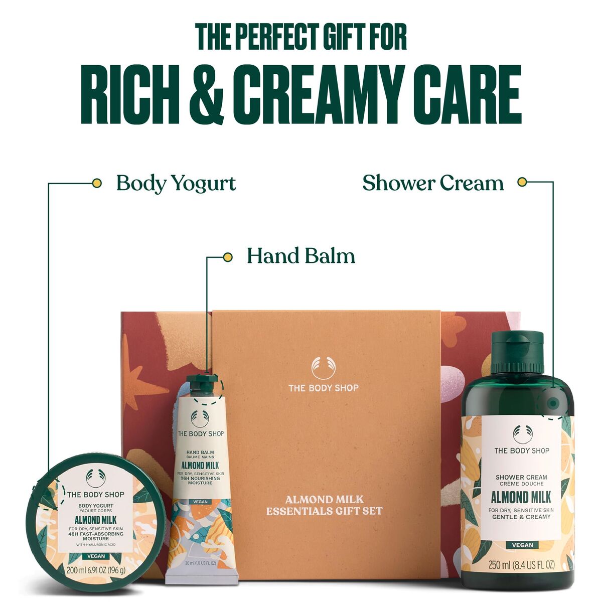 Cosmeticaset voor Dames The Body Shop ALMOND MILK - Schoonheid, Huidverzorging - The Body Shop