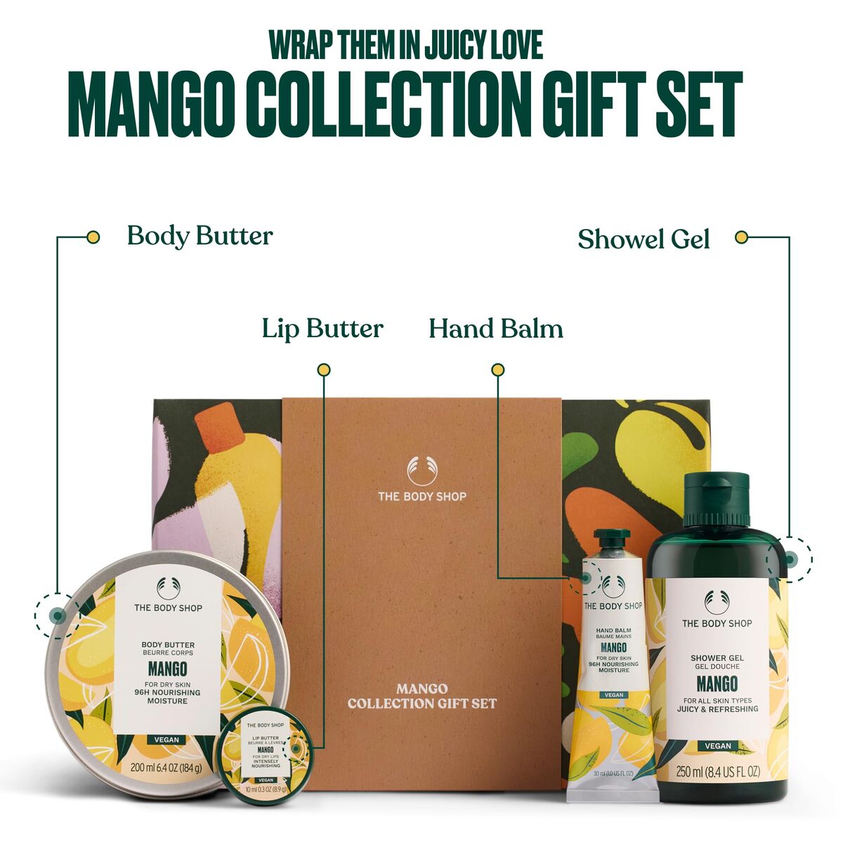 Cosmeticaset voor Dames The Body Shop THE BODY SHOP MANGO - Schoonheid, Huidverzorging - The Body Shop