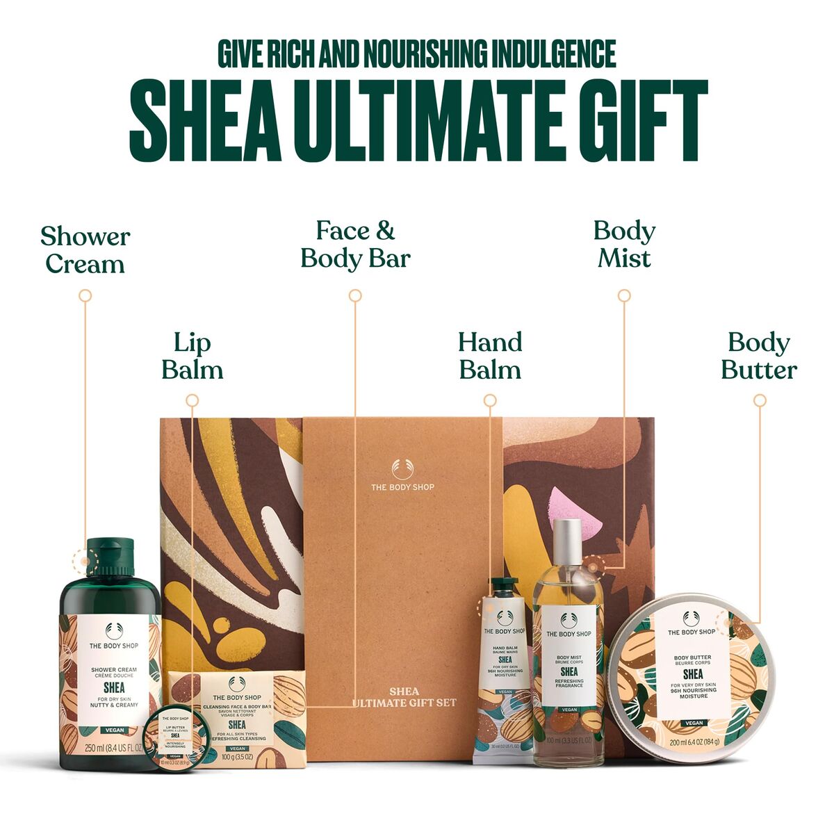 Cosmeticaset voor Dames The Body Shop SHEA - Schoonheid, Huidverzorging - The Body Shop