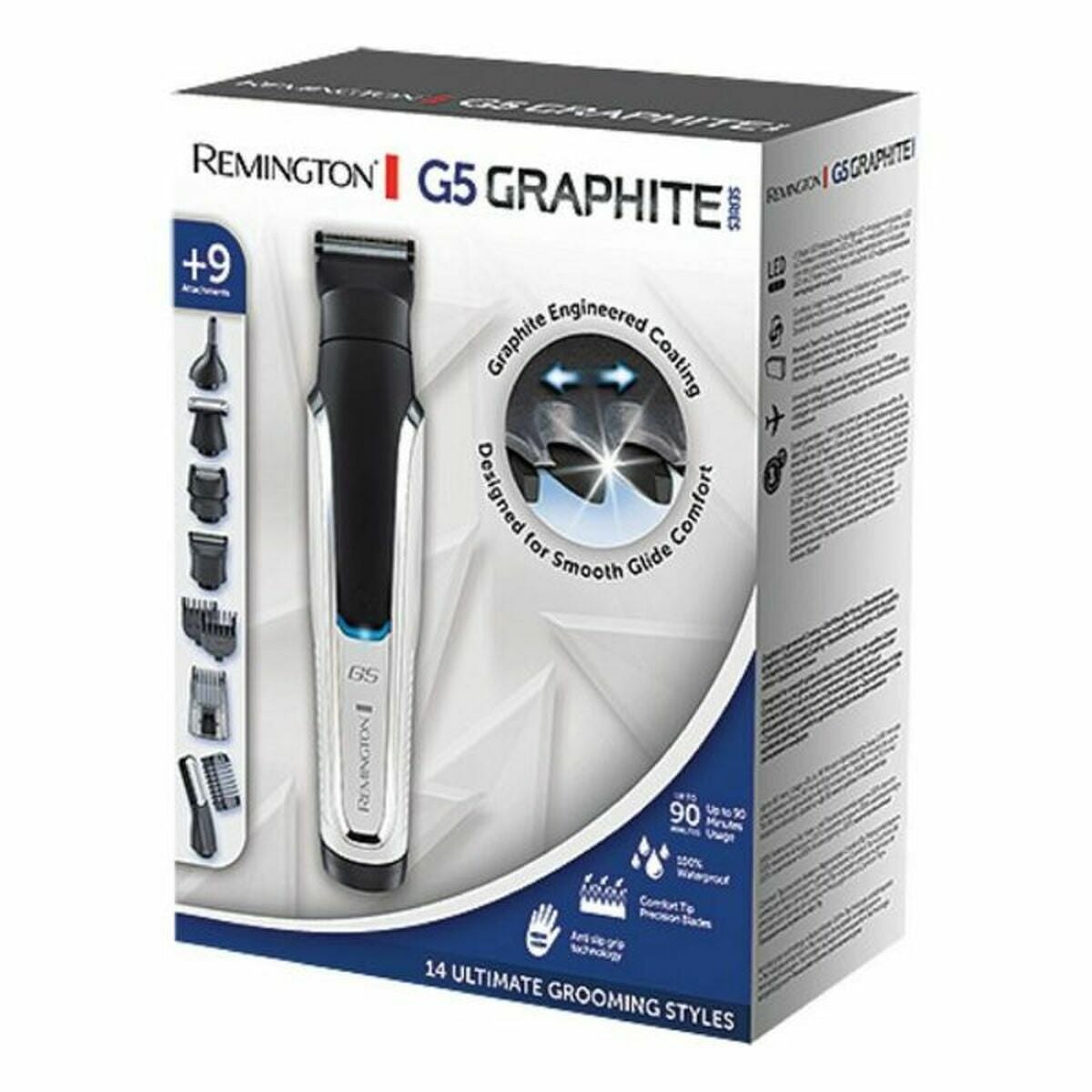 Baard en haar trimmer Remington 43249560100 Zwart