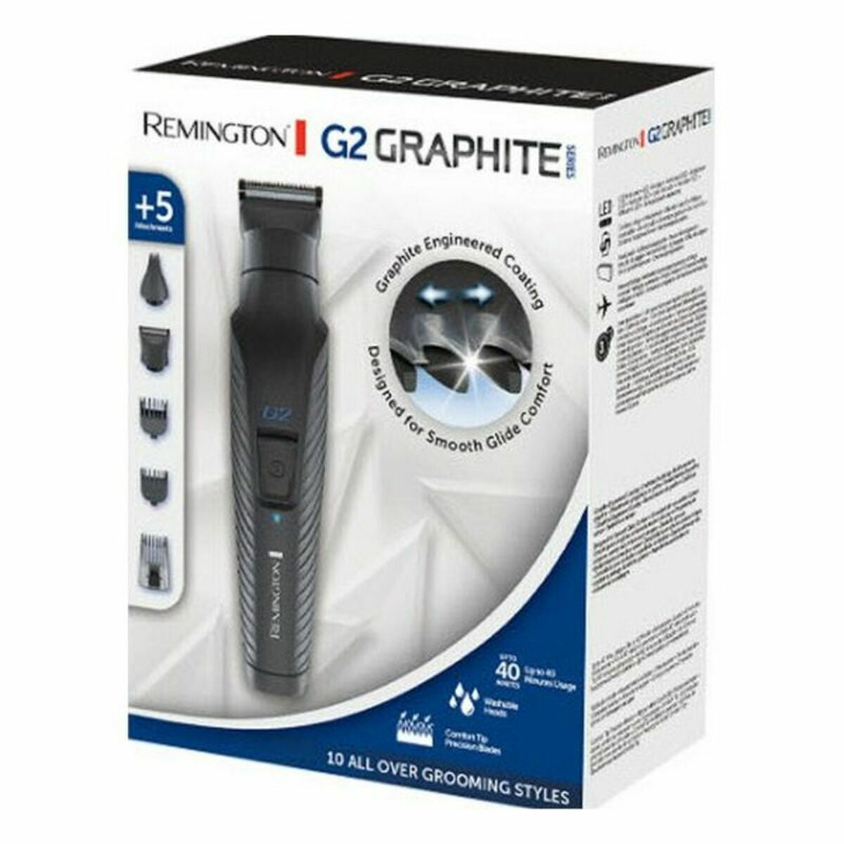 Draadloze Tondeuse Remington 43260560100 Zwart