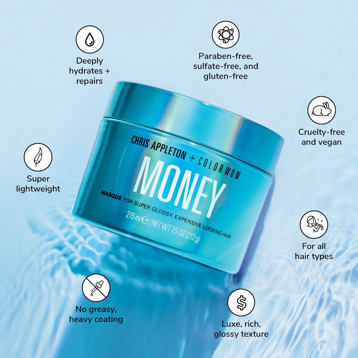 Haarmasker Color Wow MONEY 215 ml - Schoonheid, Haarverzorging - Color Wow