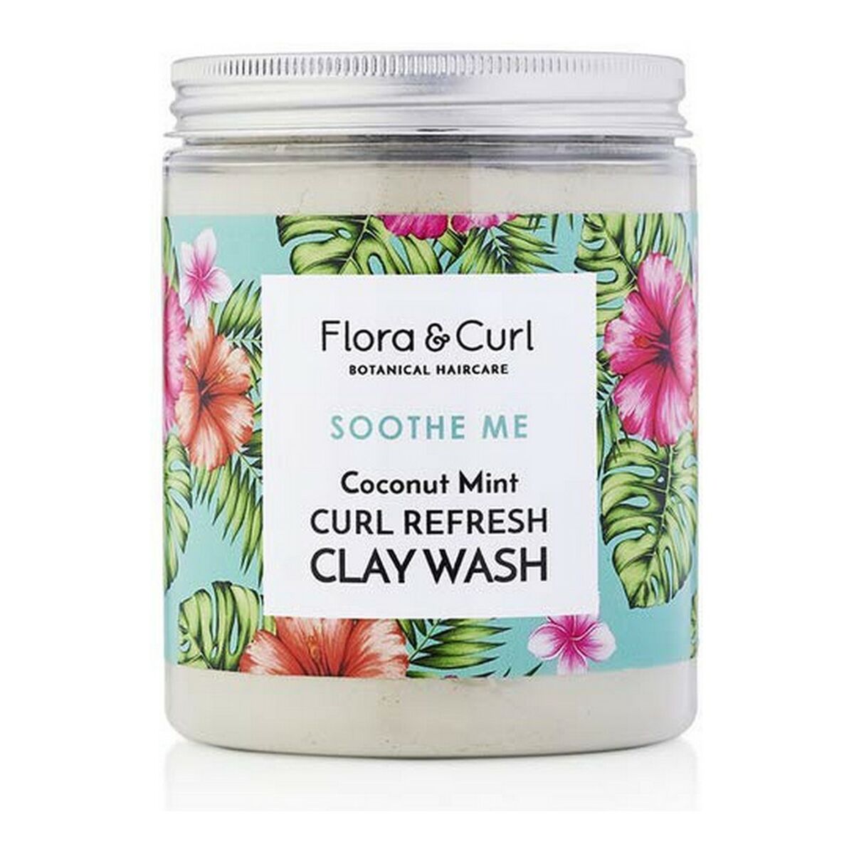 Anti - haaruitval crème Flora & Curl Soothe Me 260 g Kokosnoot Munt Klei Verfrissend - Schoonheid, Haarverzorging - Flora & Curl