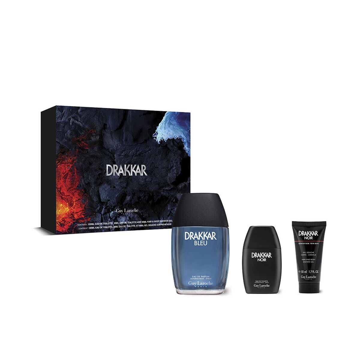 Parfumset voor Uniseks Guy Laroche DRAKKAR BLEU 3 Onderdelen - Schoonheid, Parfums en geuren - Guy Laroche