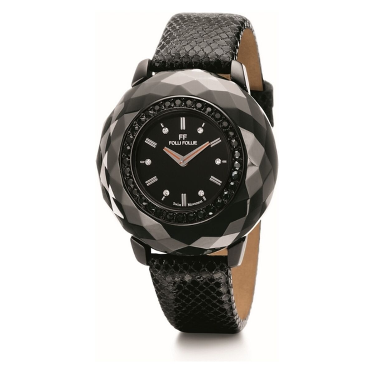 Horloge Dames Folli Follie WF0E046SSK_BLACK (Ø 38 mm) - Klokken, Vrouwen - Folli Follie