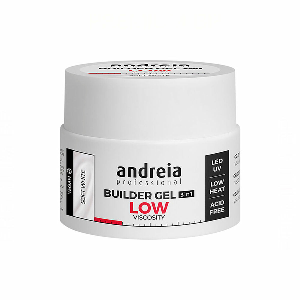 Gellak Builder Low Viscosity Andreia Professional Builder Wit (44 g)