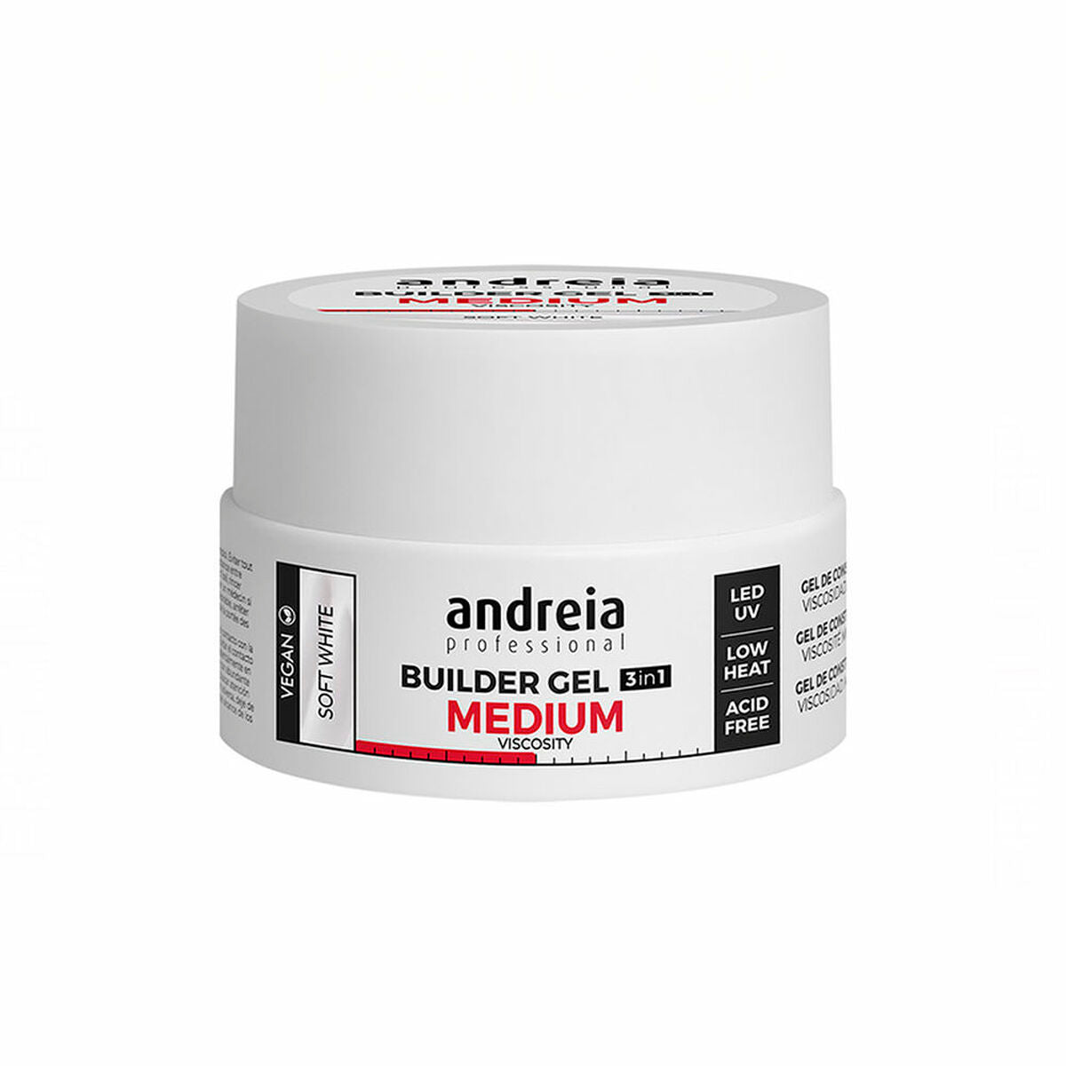 Gellak Medium Viscosity Andreia Professional Builder Wit (22 g)