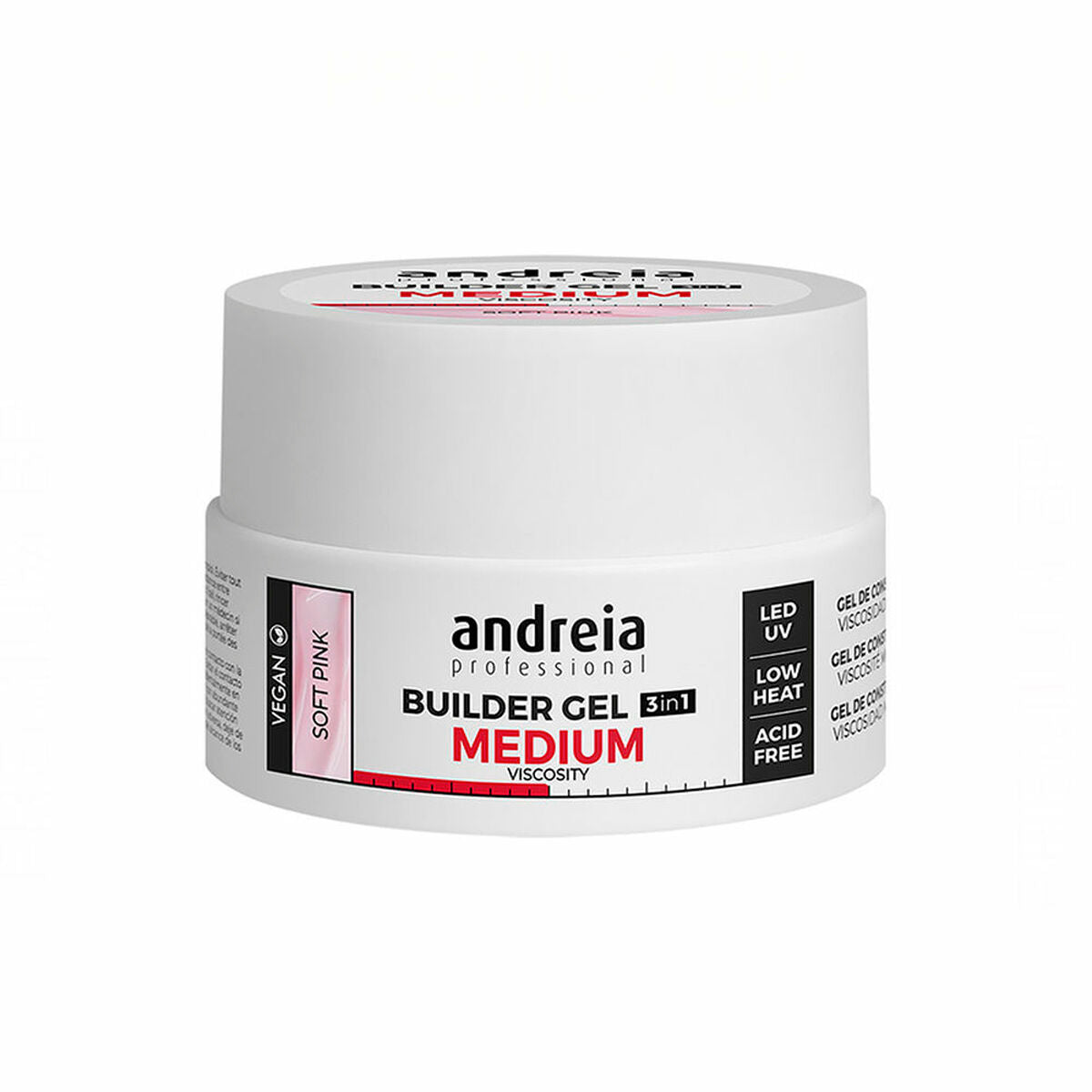 Gellak Medium Viscosity Andreia Professional Builder Roze (22 g) - Schoonheid, Manicure en pedicure - Andreia