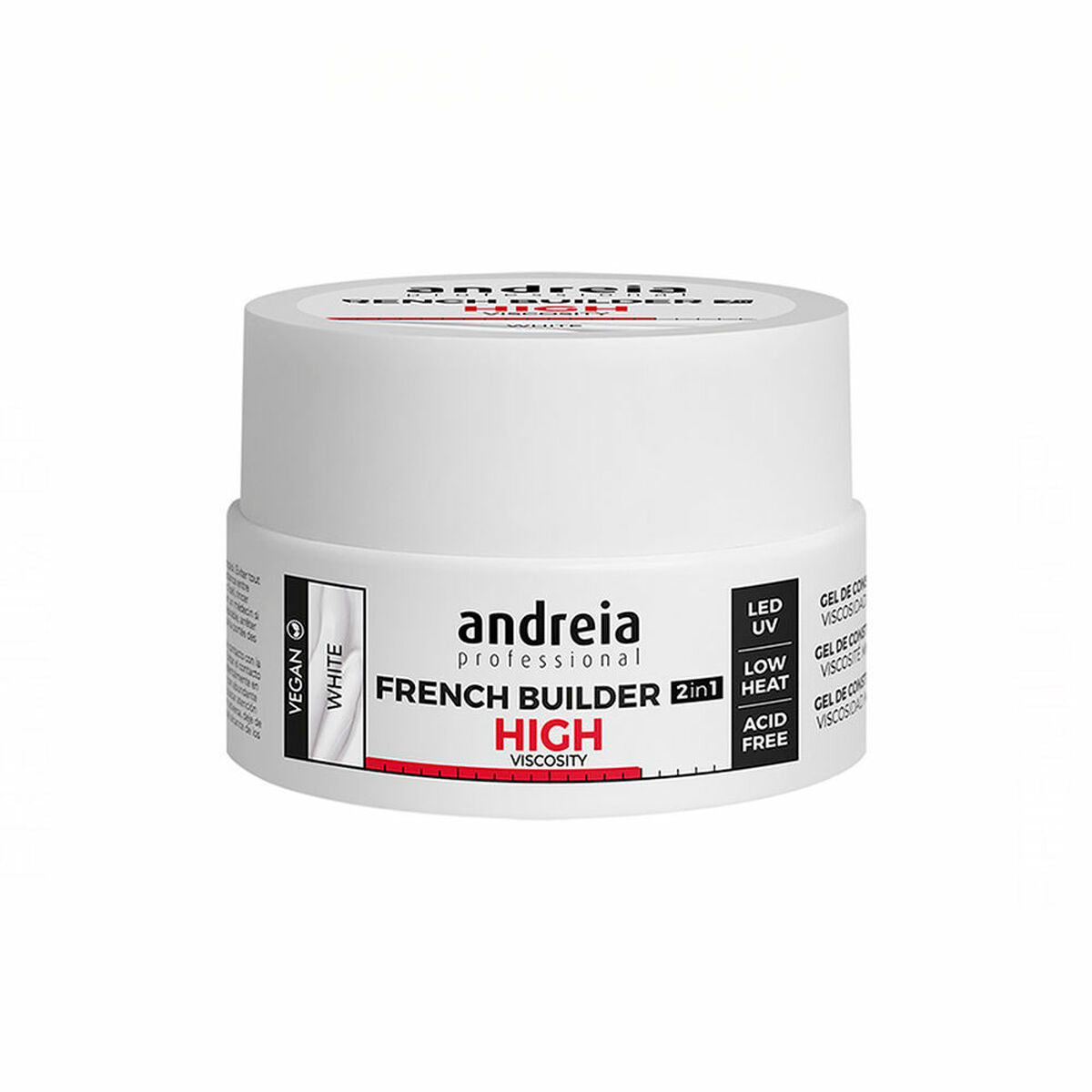 Gellak French Builder High Viscosity Andreia 0BGFW22 Wit (22 g)