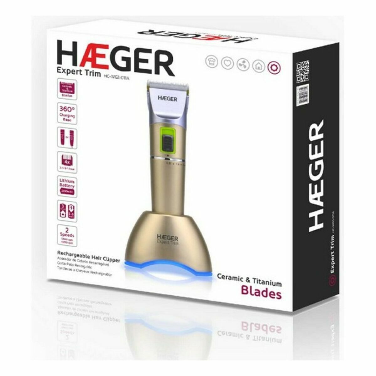 Oplaadbaar Elektrisch Scheerapparaat Haeger HC - WG3.011A - Schoonheid, Scheren en ontharen - Haeger