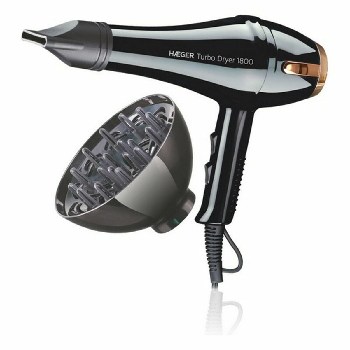Föhn Haeger HD - 180.013A 1800 W Zwart - Schoonheid, Haarverzorging - Haeger