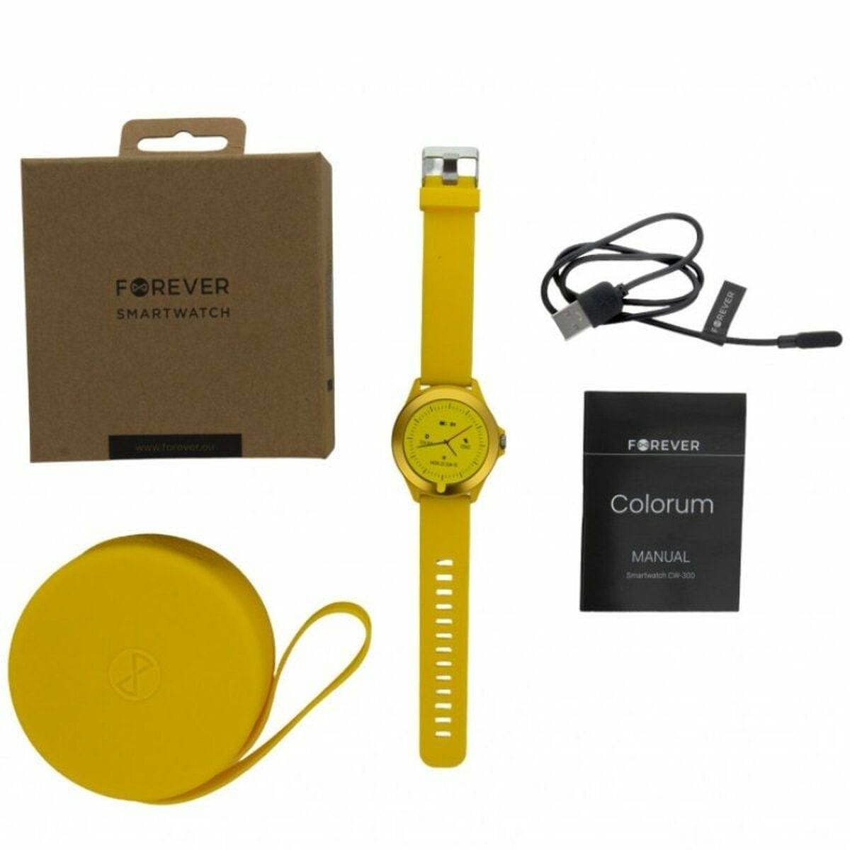 Smartwatch Forever CW - 300 Geel - Elektronica - Forever
