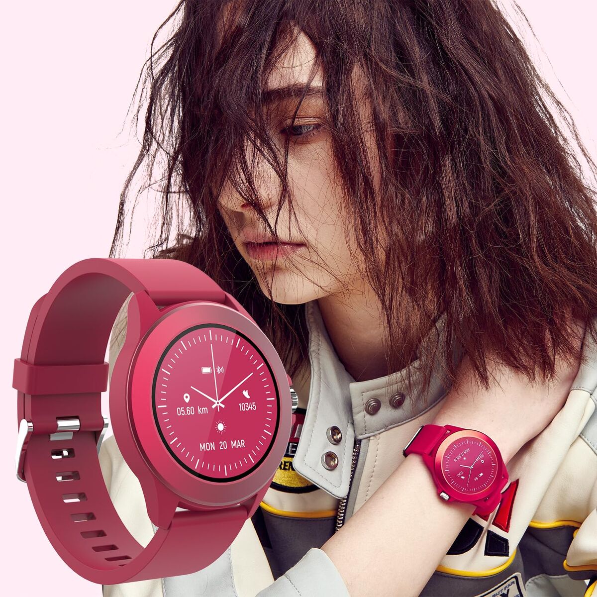 Smartwatch Forever CW - 300 Roze 1,2" - Elektronica - Forever