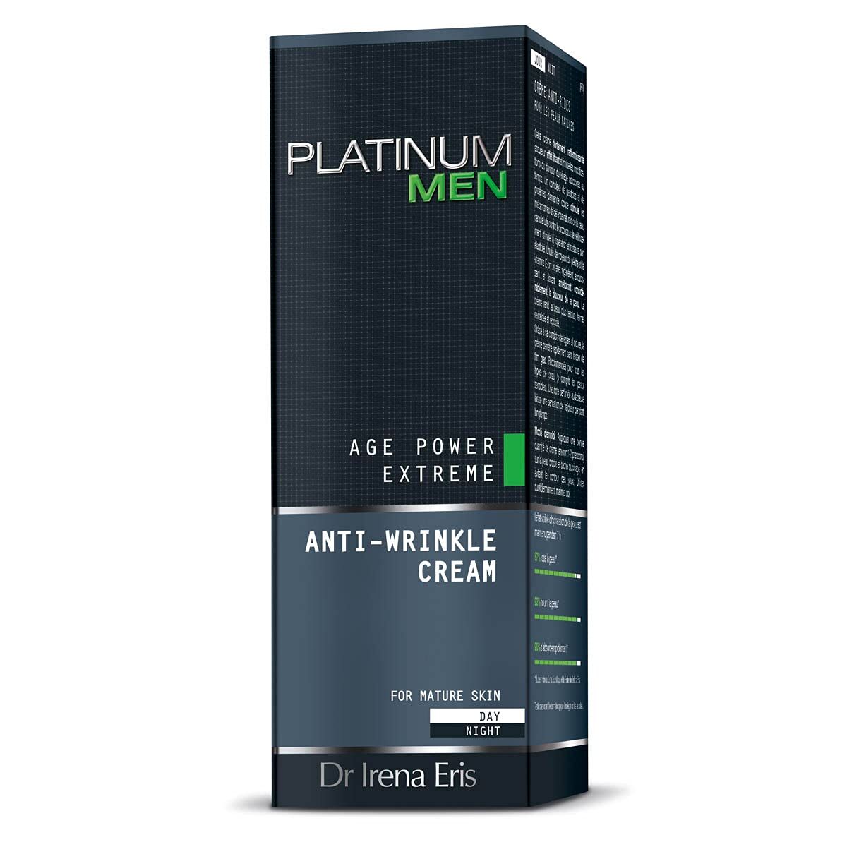 Anti - Veroudering Crème Dr Irena Eris PLATINUM MEN 50 ml - Schoonheid, Huidverzorging - Dr Irena Eris