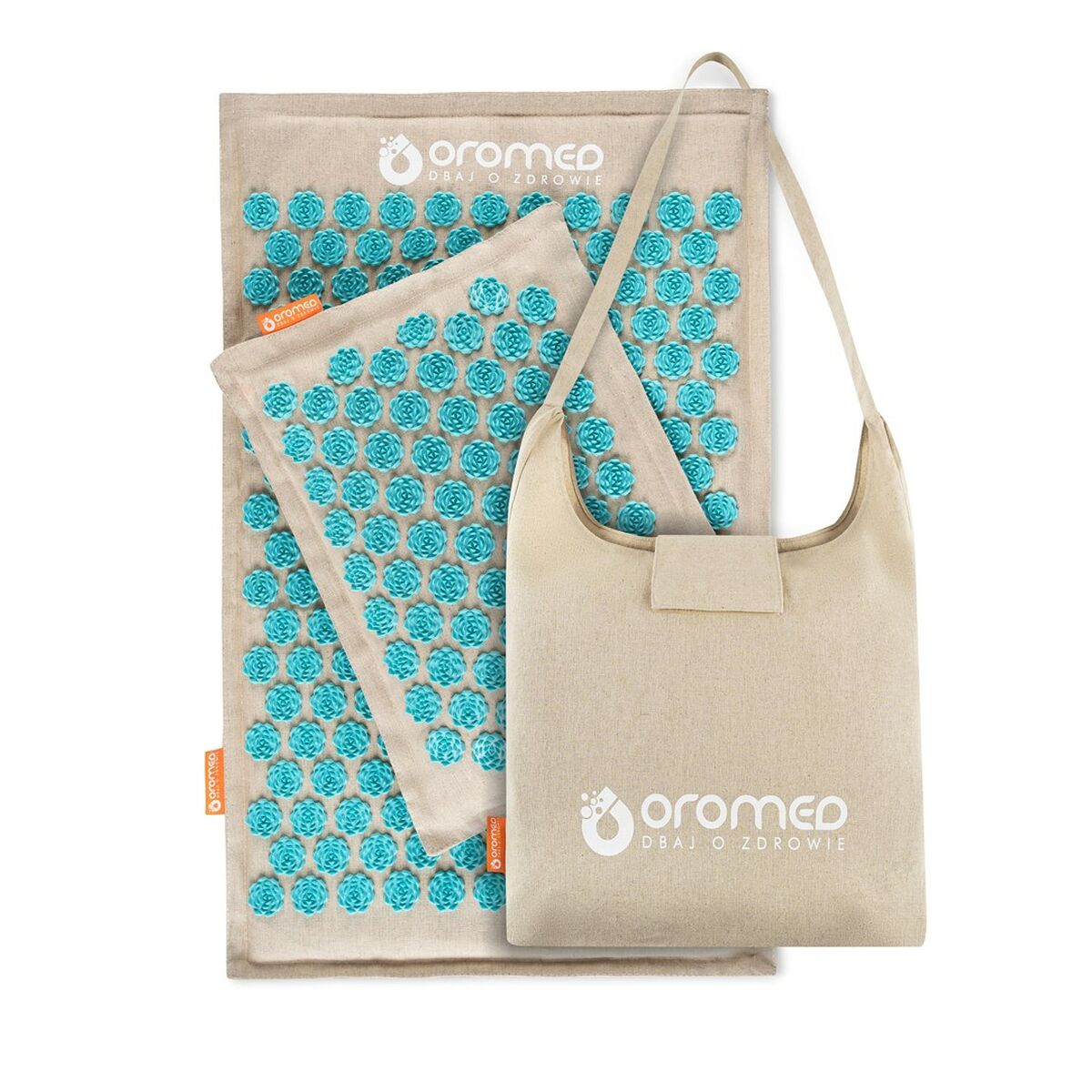 Gewatteerde Acupressuurmat Oromed ORO - HEALTH SZARY Grijs 43 x 67 cm - Gezondheid en persoonlijke verzorging, Gezondheidszorg - Oromed
